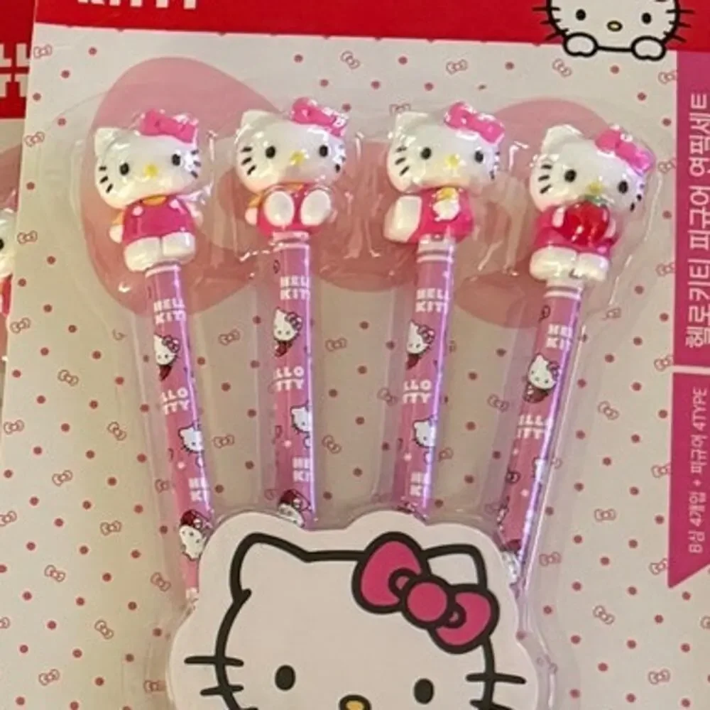 Hello Kitty 4pc Pencil Set NEW